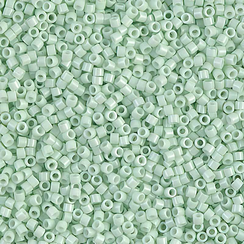 Delica 11/0 Beads - db1496 - Opaque Light Green Mint 5.2g