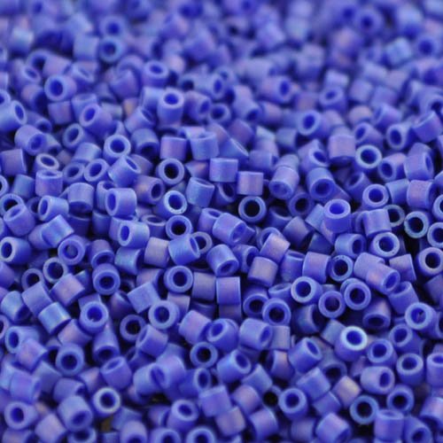 Delica 15/0 Beads - db15-0880 - Matte Opaque Cobalt Blue AB 5.2g