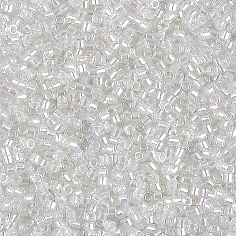 Delica 11/0 Beads - db1671 - Pearl Lined Crystal AB 5.2g