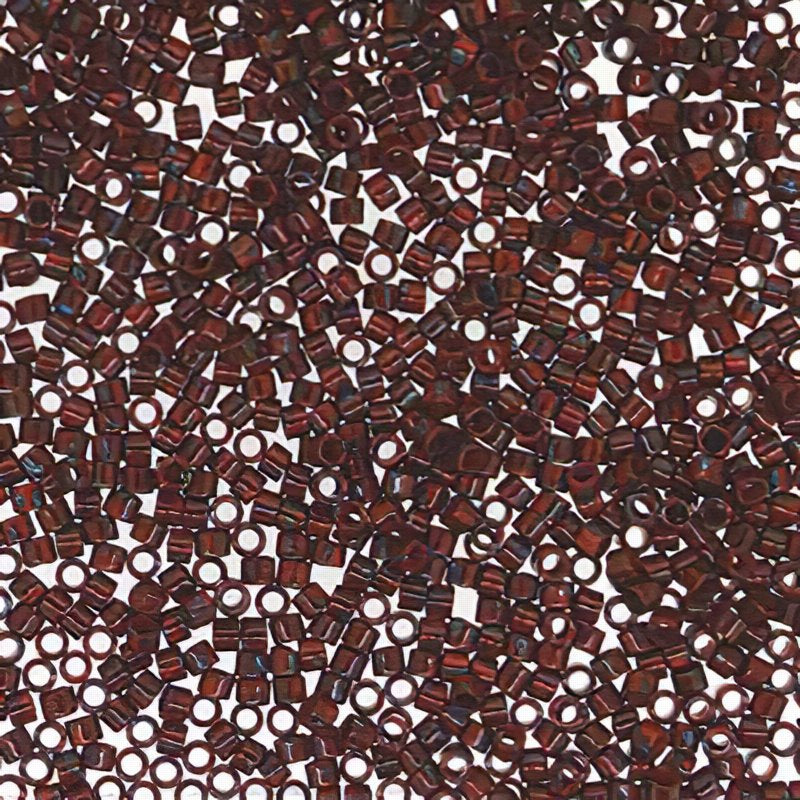 Delica 11/0 Beads - db2263 - Opaque Red Garnet Picasso 5.2g