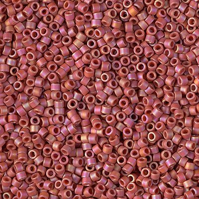 Delica 11/0 Beads - db2306 - Frosted Glazed Rainbow Pink Fuchsia Matte AB 5.2g