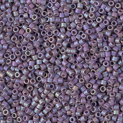Delica 11/0 Beads - db2322 - Frosted Glazed Rainbow Purple Matte AB 7.1g