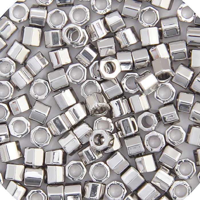 Delica 15/0 Hex-cut Beads - dbc15-0038 - Palladium Plated 3.3g