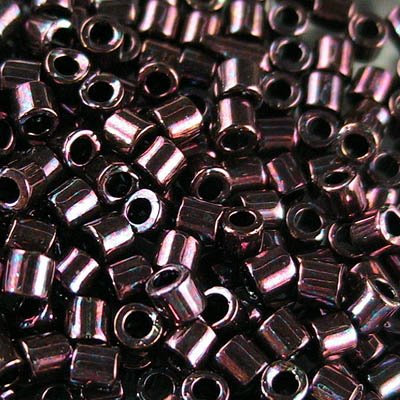 Delica 8/0 Beads - dbl0012 - Metallic Dark Raspberry 5g