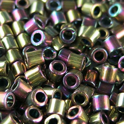 Delica 8/0 Beads - dbl0029 - Metallic Purple Gold Iris 5g