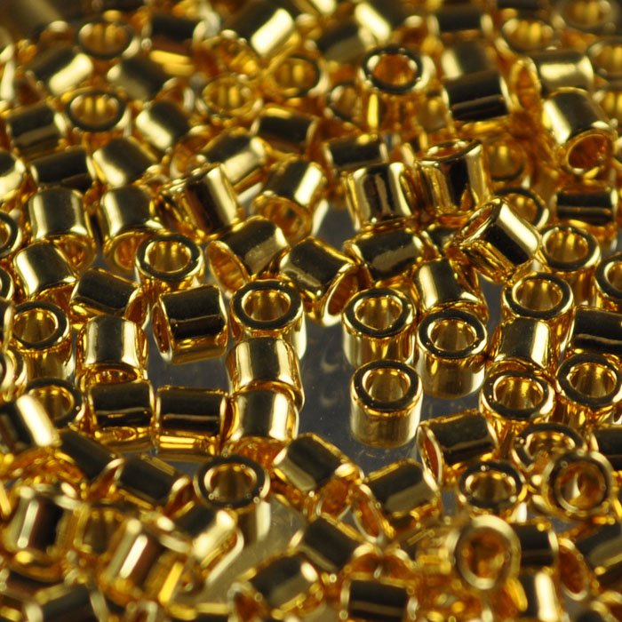Delica 8/0 Beads - dbl0031 - 24 Kt Gold Plated AB 3.3g