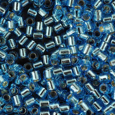 Delica 8/0 Beads - dbl0044 - Silver lined Aqua 5.2g