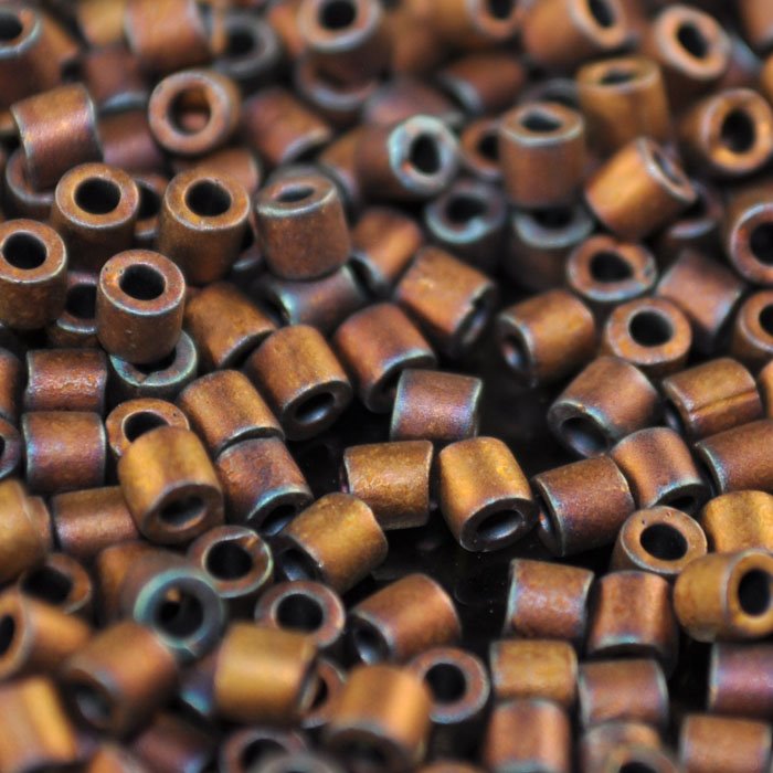 Delica 8/0 Beads - dbl0312 - Matte Metallic Copper Rainbow 5.2g