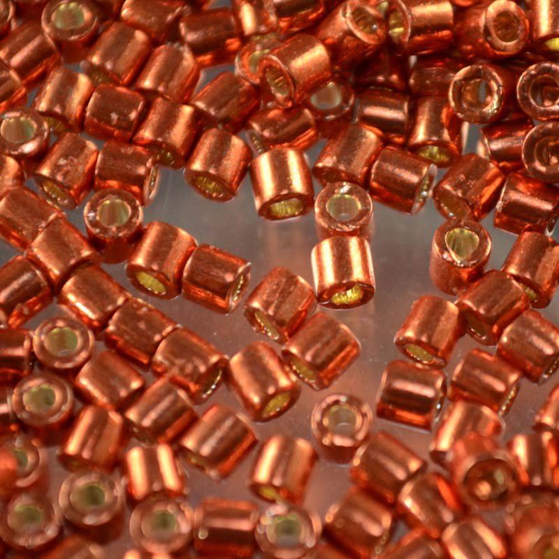 Delica 8/0 Beads - dbl1837 - Duracoat Galvanized Tangerine 5g