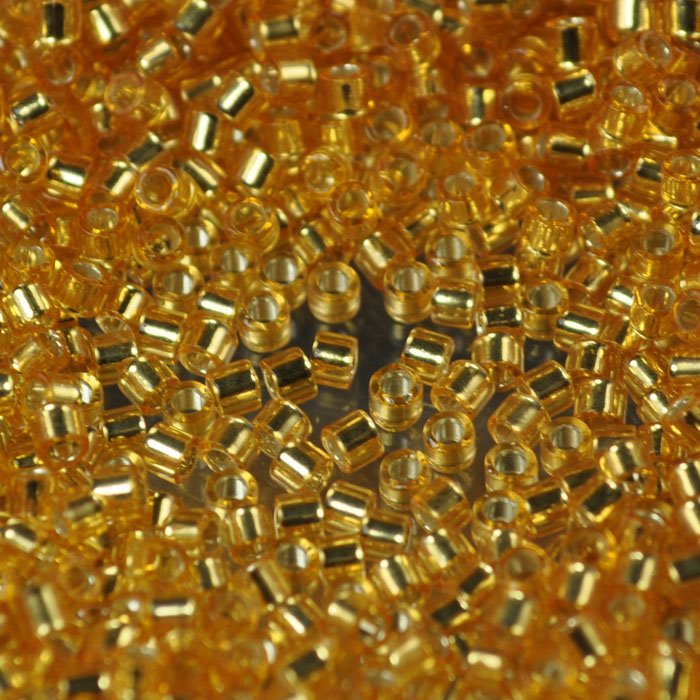 Delica 10/0 Beads - dbm0042 - Silver-Lined Gold 7.2g