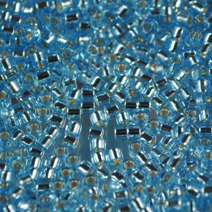 Delica 10/0 Beads - dbm0044 - Silver-Lined Aqua 7.5g