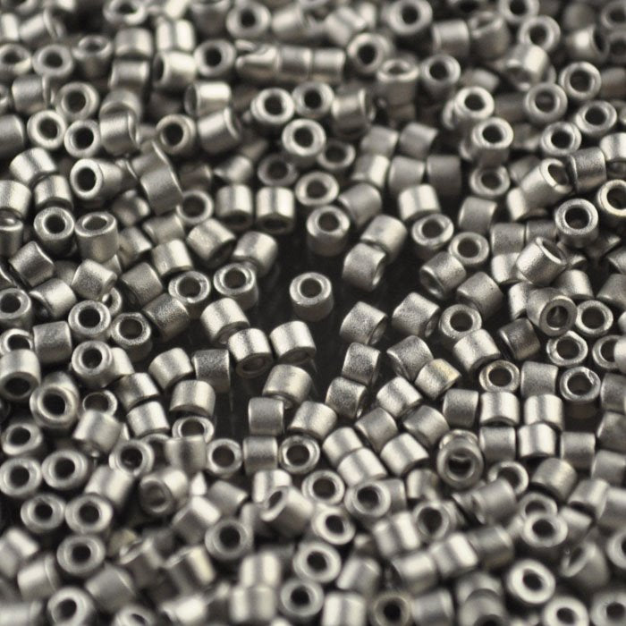 Delica 10/0 Beads - dbm0321 - Matte Nickel Plated 7g