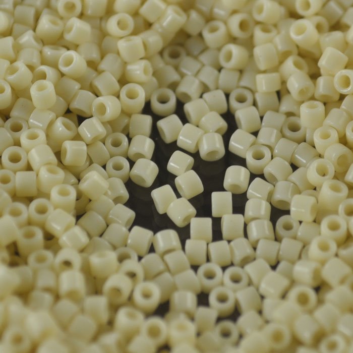 Delica 10/0 Beads - dbm0732 - Opaque Dark Cream 5.2g