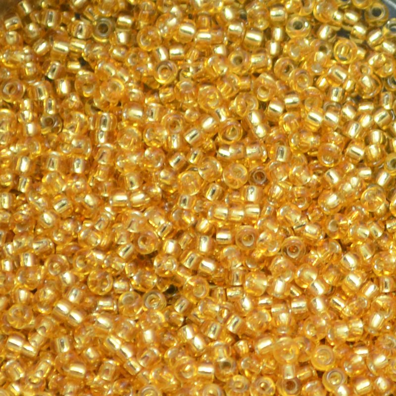 Miyuki Seed Beads 11/0 - mb11-0004 - Silver Lined Dark Gold 10g