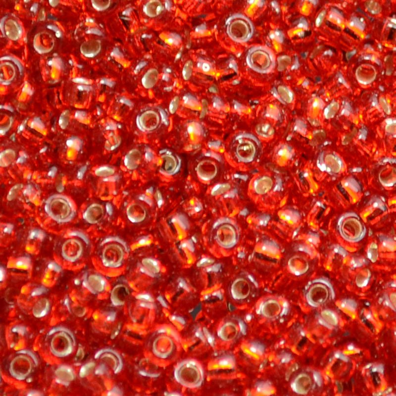 Miyuki Seed Beads 11/0 - mb11-0011 - Silver Lined Ruby 10g