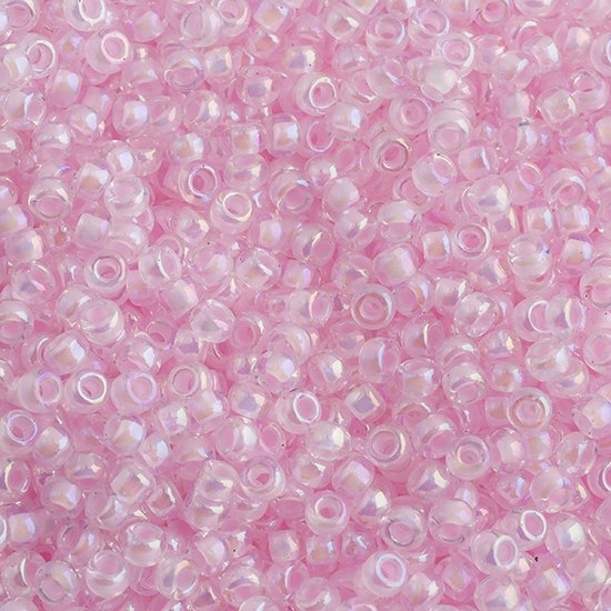 Miyuki Seed Beads 11/0 - mb11-0272 - Pink Lined Crystal AB 10g
