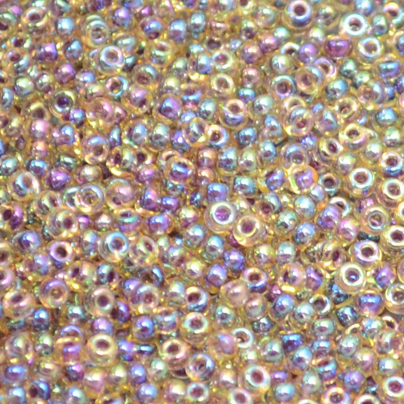 Miyuki Seed Beads 11/0 - mb11-0342 - Berry Lined Light Topaz AB 10g