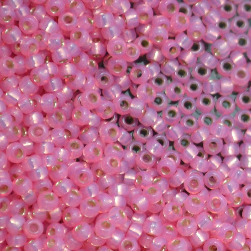 Miyuki Seed Beads 11/0 - mb11-0556 - Dyed Rose Silver Lined Alabaster 10g
