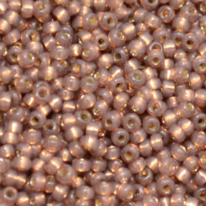 Miyuki Seed Beads 11/0 - mb11-0641 - Dyed Rose Bronze Silver Lined Alabaster 10g