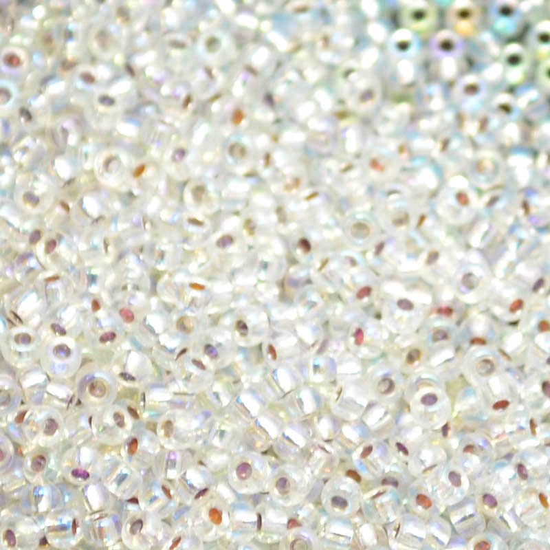 Miyuki Seed Beads 11/0 - mb11-1001 - Silver Lined Crystal AB 22g