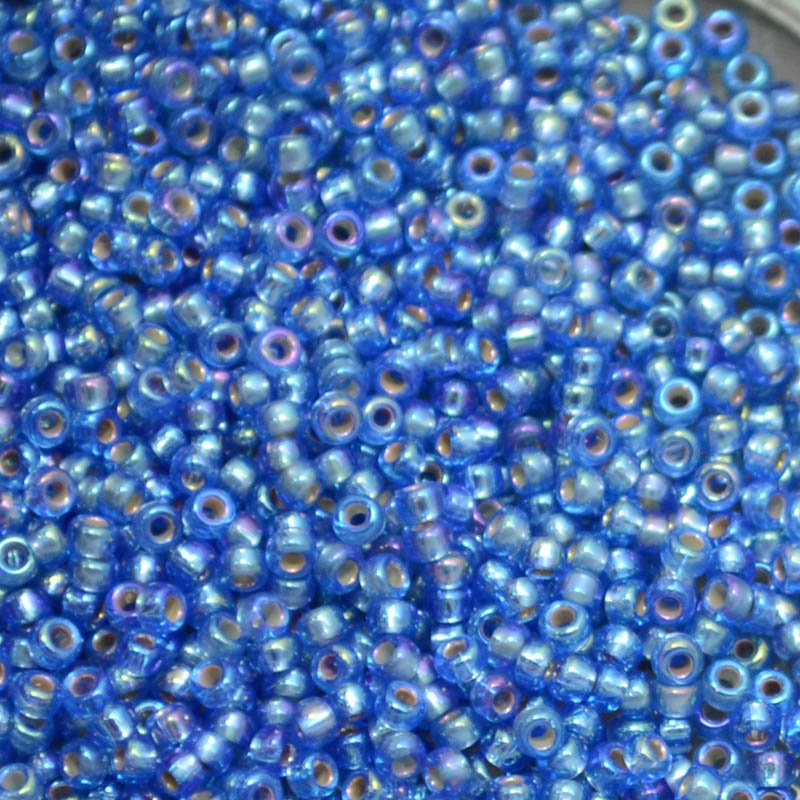 Miyuki Seed Beads 11/0 - mb11-1019 - Silver Lined Sapphire AB 10g