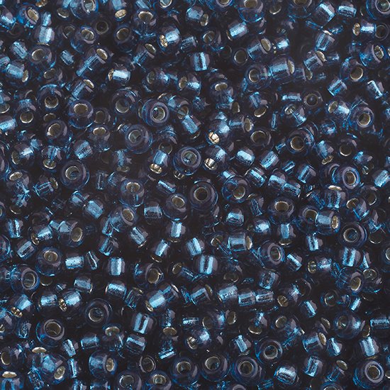 Miyuki Seed Beads 11/0 - mb11-1425 - Silver Lined Blue Zircon 10g