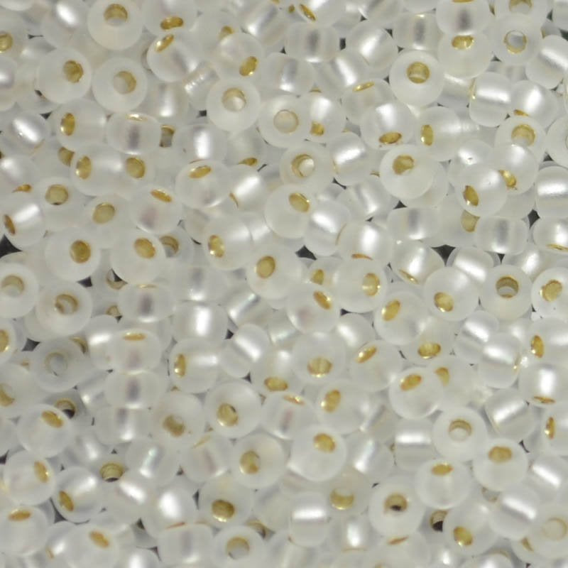 Miyuki Seed Beads 11/0 - mb11-1901 - Semifrosted Silver Lined Crystal 10g