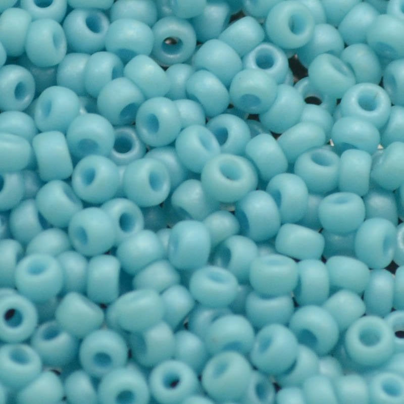 Miyuki Seed Beads 11/0 - mb11-2029 - Matte Opaque Turquoise Blue Lustre 10g