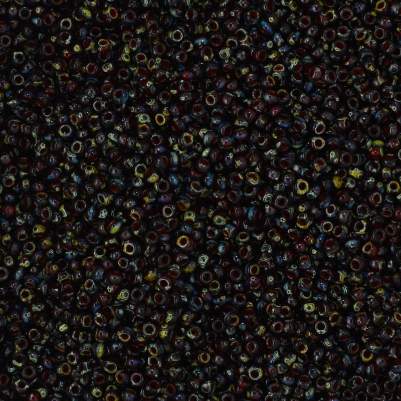 Miyuki Seed Beads 11/0 - mb11-4504 - Ruby Picasso 10g