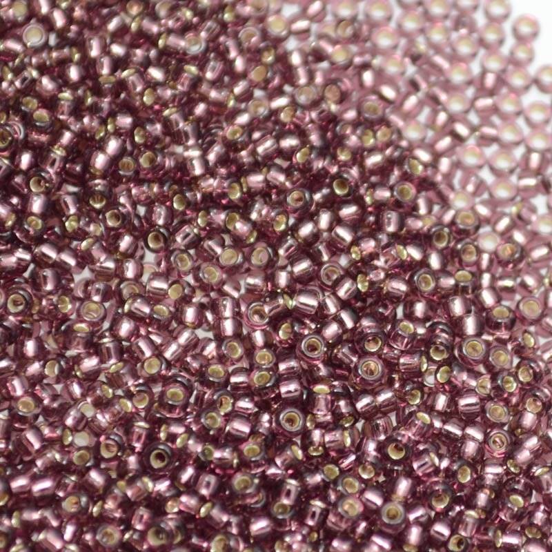 Miyuki Seed Beads 15/0 mb15-0013 - Silver Lined Dark Smokey Amethyst