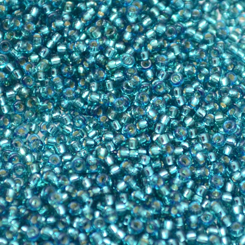 Miyuki Seed Beads 15/0 mb15-1424 - Dyed Silver Lined Teal