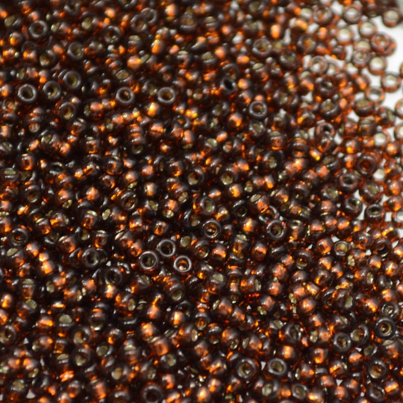 Miyuki Seed Beads 15/0 mb15-1429 - Dyed Silver Lined Dark Topaz