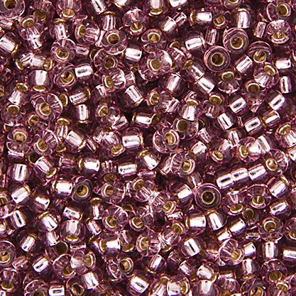 Miyuki Seed Beads 6/0 mb6-0012 - Silver Lined Smoky Amethyst