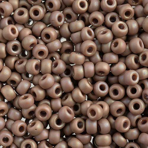 Miyuki Seed Beads 6/0 mb6-4694 - Frosted Glazed/Rainbow Light Rose Matte AB
