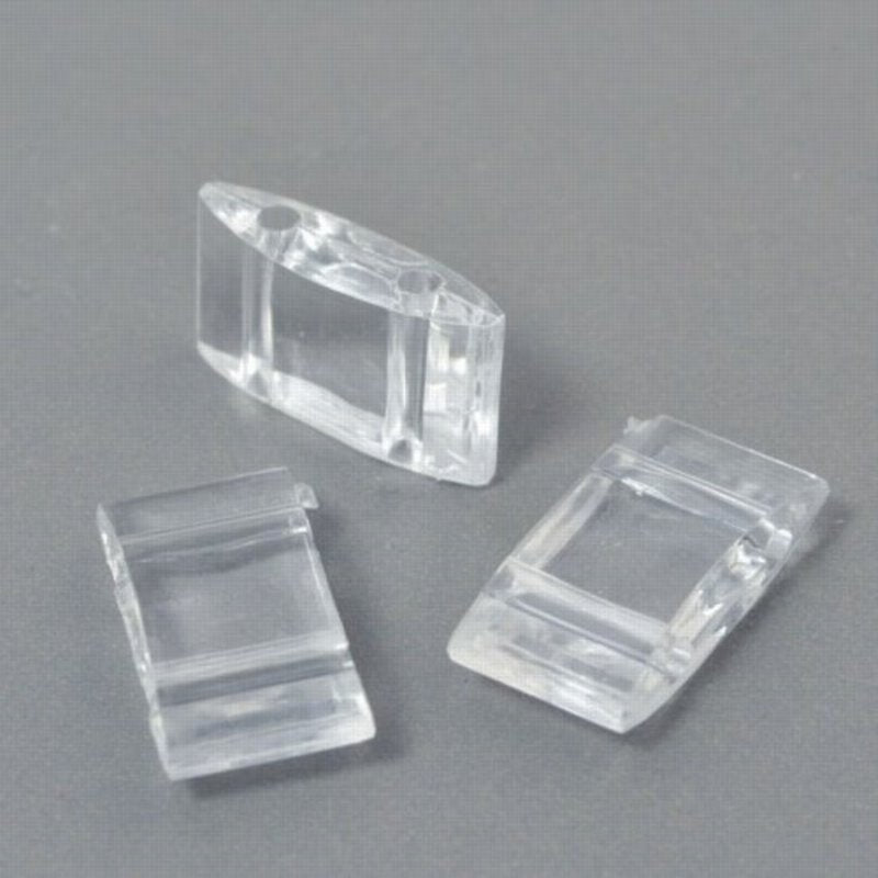 Acrylic Beads - 2 Hole Carrier - Clear (500 grams) <font color=#FF0000>Special