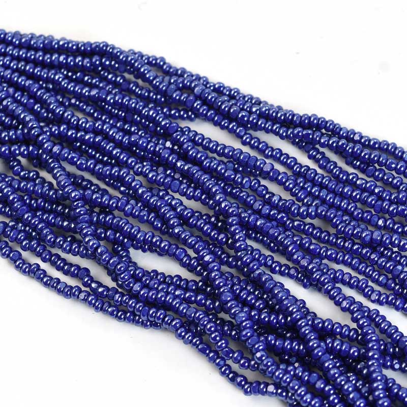 Czech Cut Seedbeads - 13/0 - Lapis Blue Luster (hank)