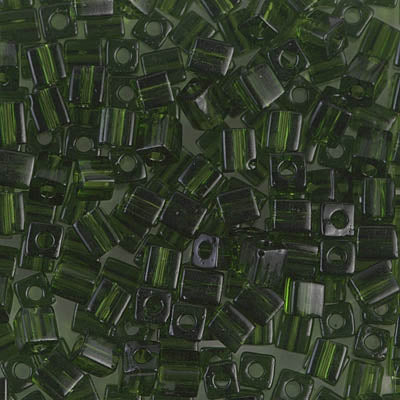 Miyuki Cube - 4mm - Transparent Olive