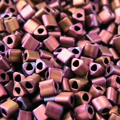 Toho Triangles - 11/0 - Matte Cabernet