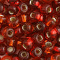 Czech Seed Beads - 2/0 - Red Silver Lined Mix 22g