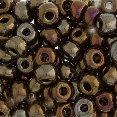 Czech Seed Beads - 2/0 - Opaque Brown Iris 22g