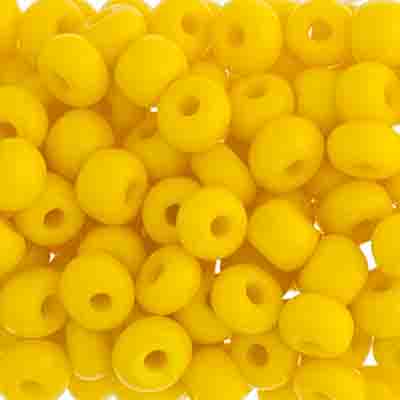 Czech Seed Beads - 2/0 - Opaque Yellow 22g