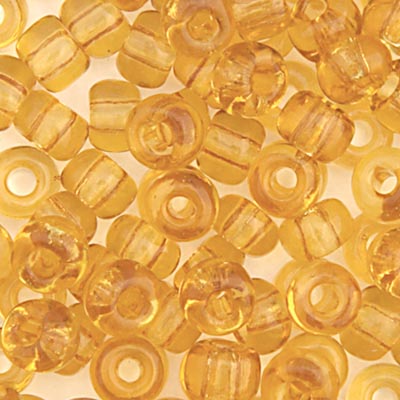 Czech Seed Beads - 2/0 - Transparent Topaz 22g