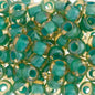 Czech Seed Beads - 2/0 - Topaz Green Lined 22g