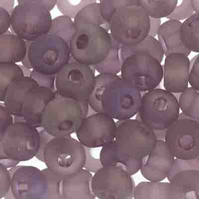 Czech Seed Beads - 2/0 - Transparent Light Amethyst AB Matte 22g