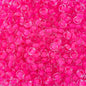 Czech Seed Beads - 2/0 - Crystal Color Lined Neon Pink 22g