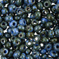 Czech Seed Beads - 2/0 - Medium Blue Travertine 22g