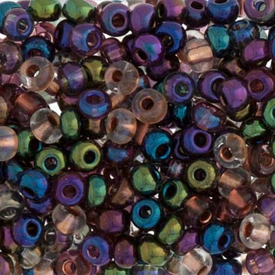 Czech Seed Beads - 6/0 - Metallic Iridescent Assorted (22g)
