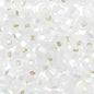 Czech Seed Beads - 6/0 - Matte Crystal Silver Lined Rainbow (22g)