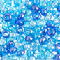 Czech Seed Beads - 6/0 - Blue/Aqua Luster Mix (22g)