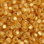 Czech Seed Beads - 6/0 - Silver Lined Gold Matte (22g)